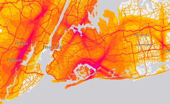 noise and transportation map
