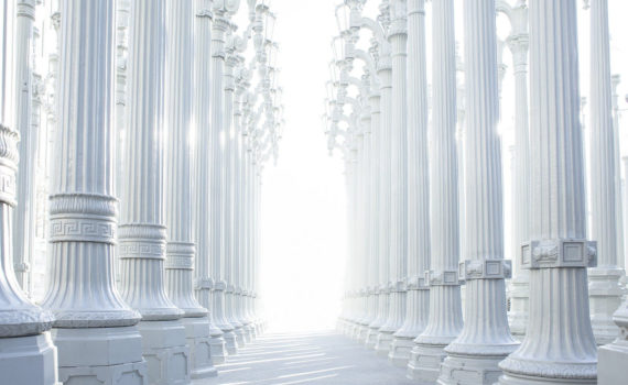 white columns