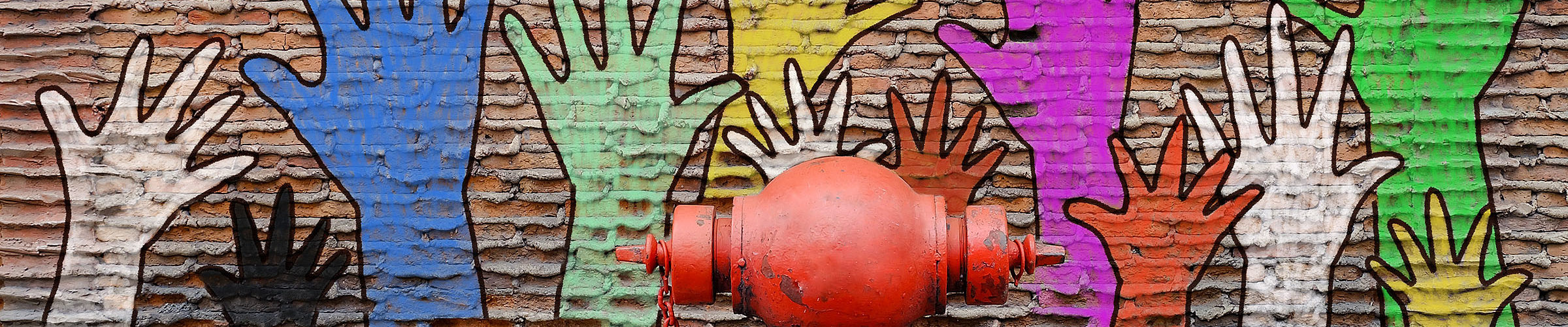 hands painted wall